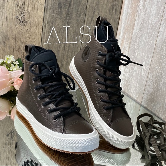 Converse Ctas 2 Boot Hi Dark Chocolate Lunarlon W - Picture 3 of 8